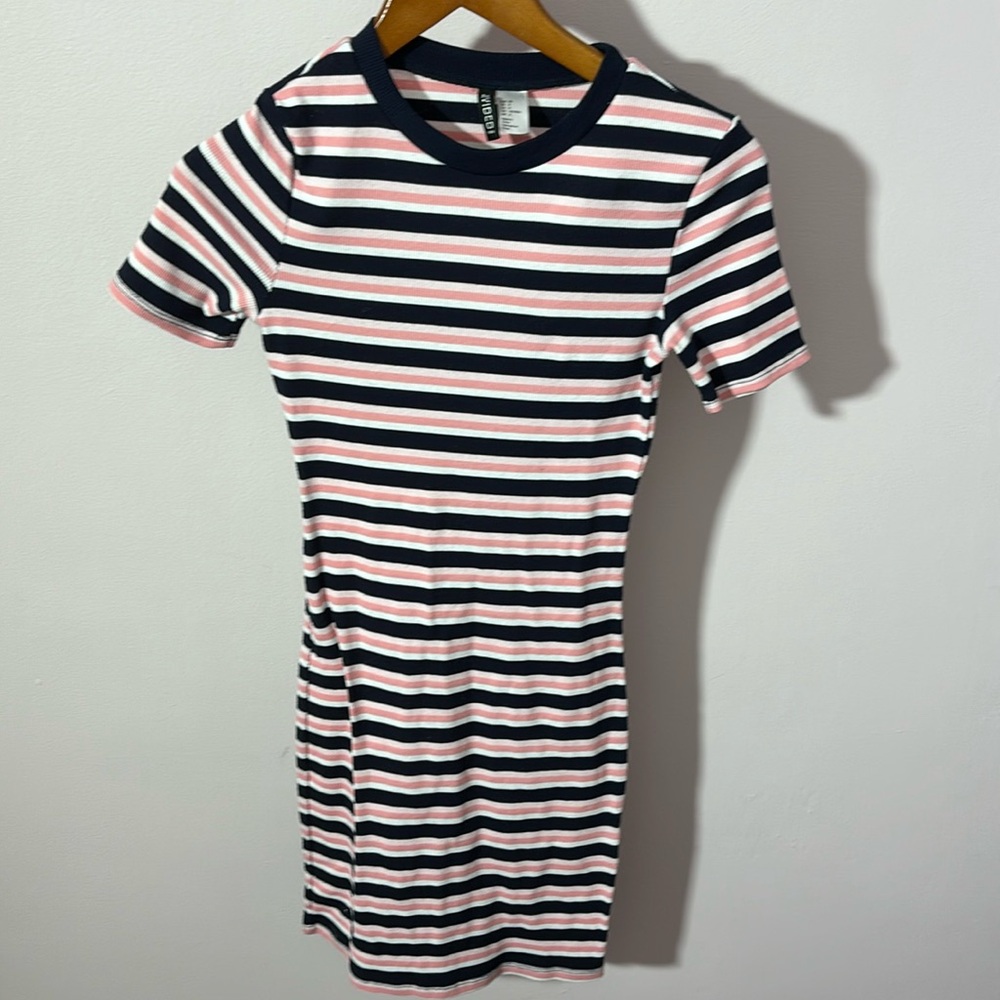 Striped mini dress